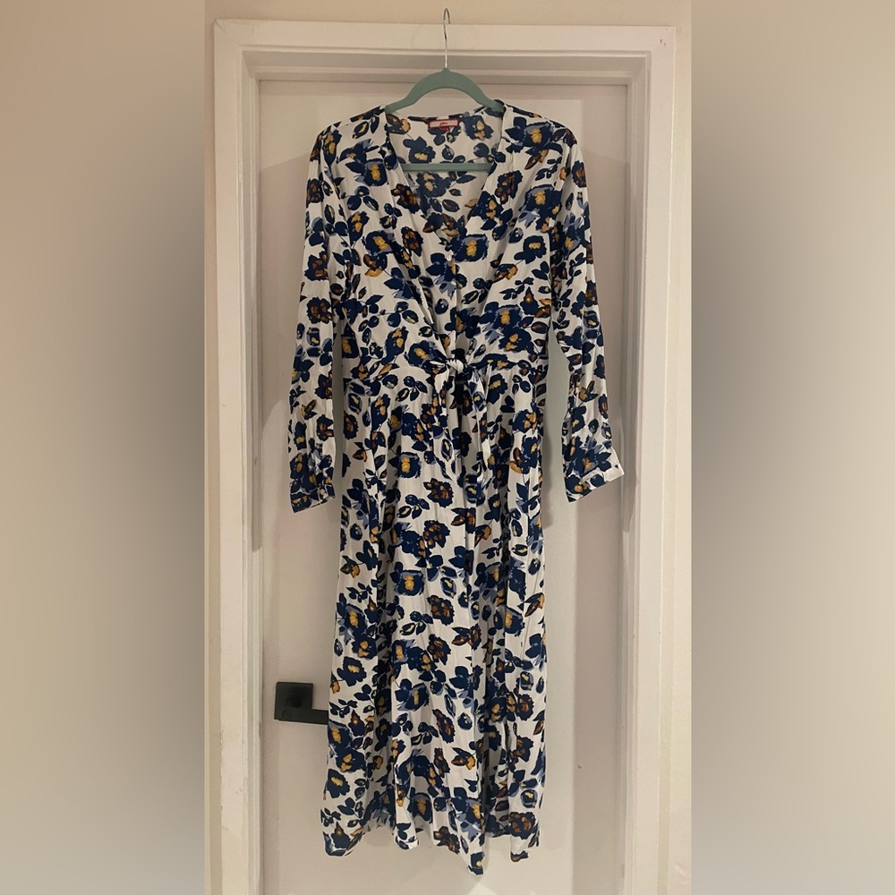 Joe Browns Floral Tie-Waist Shirt Dress